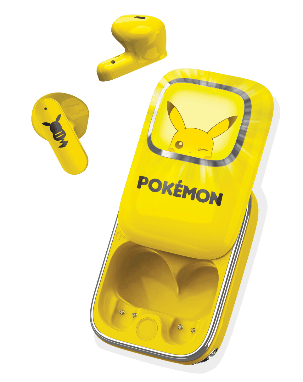 cuffie wireless con immagine di Pikachu